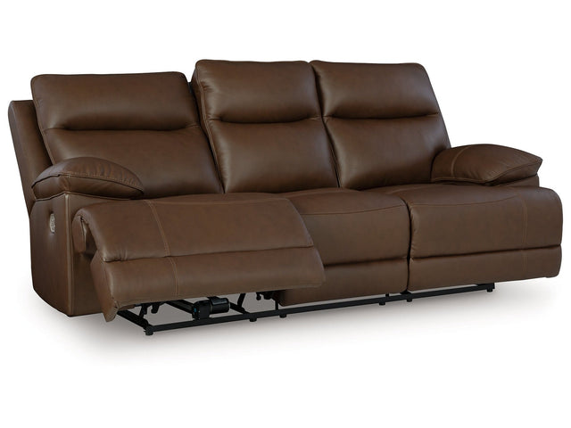 VonRyan Tobacco Power Reclining Sofa (Online Special Price) - Ornate Home