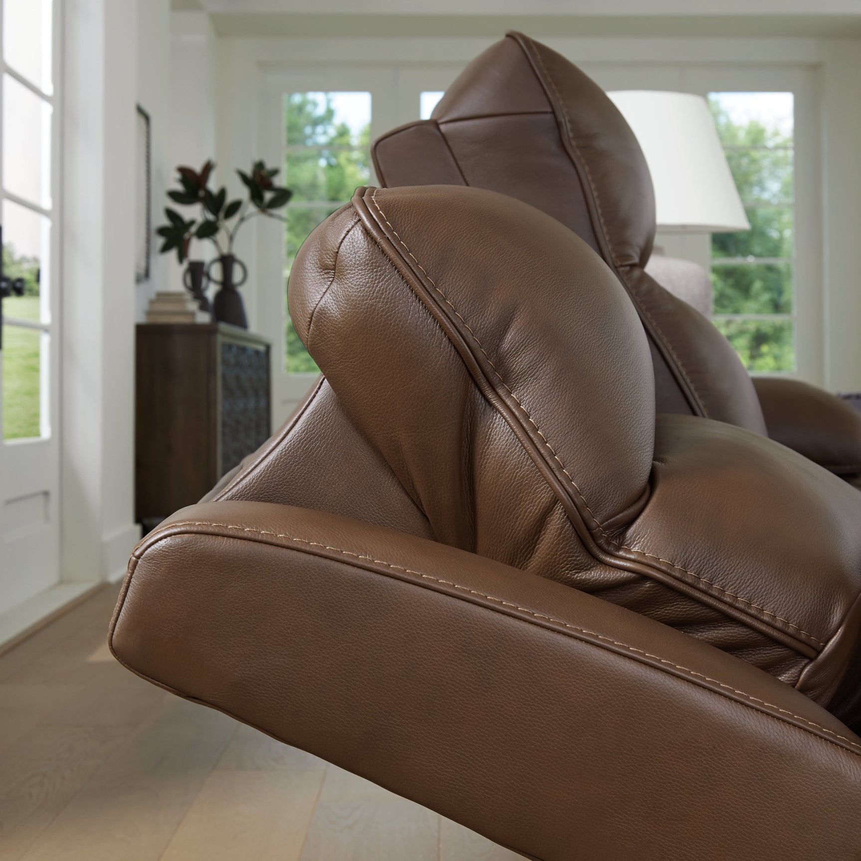 VonRyan Tobacco Power Reclining Sofa (Online Special Price) - Ornate Home