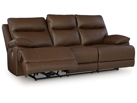 VonRyan Tobacco Power Reclining Sofa - Ornate Home
