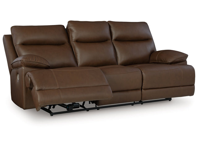 VonRyan Tobacco Power Reclining Sofa - Ornate Home