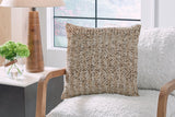 Vorlane Tan/Brown/White Pillow - Ornate Home