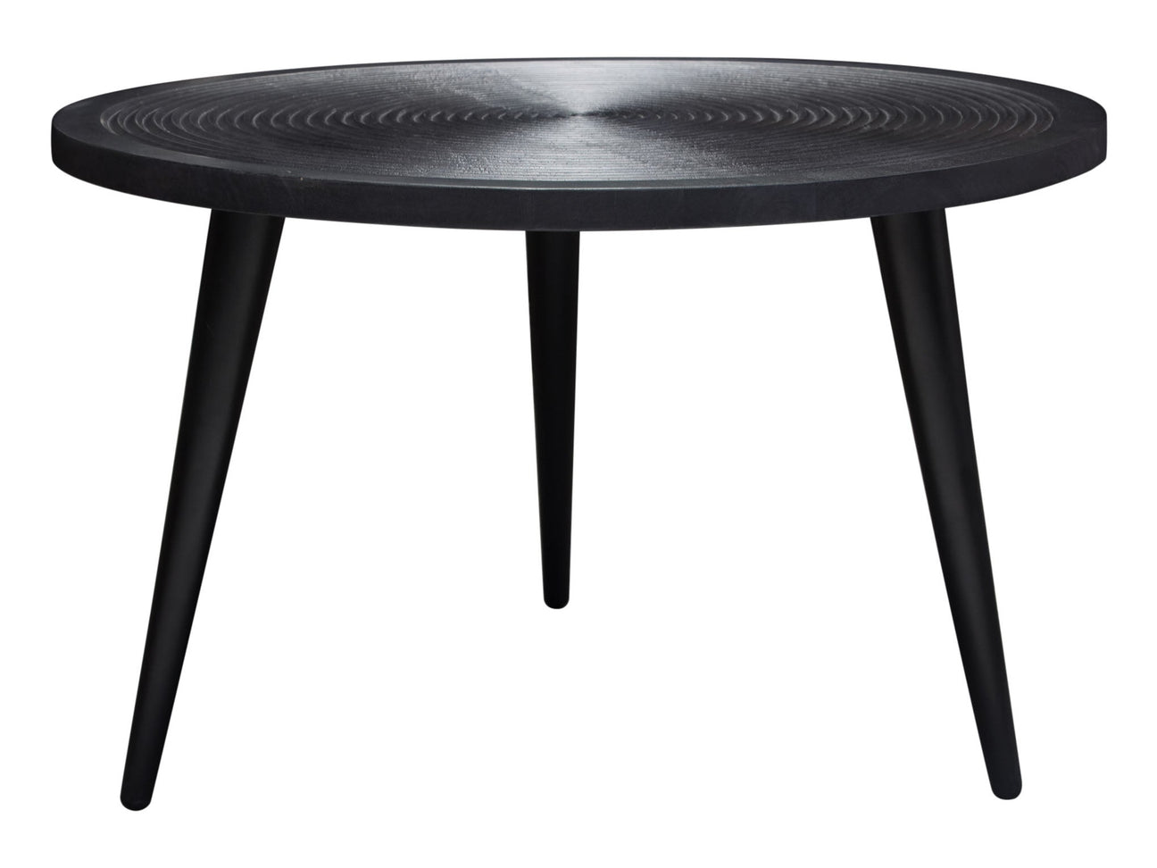 Vortex Black Round Coffee Table - Ornate Home