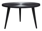 Vortex Black Round Coffee Table - Ornate Home