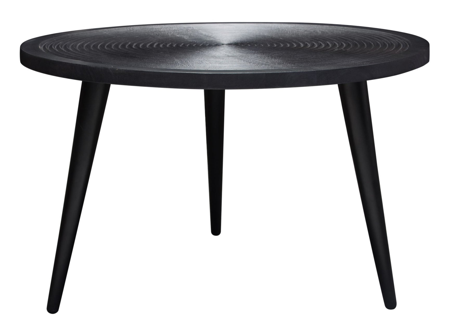 Vortex Black Round Coffee Table - Ornate Home