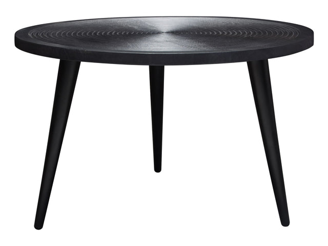 Vortex Black Round Coffee Table - Ornate Home
