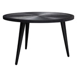 Vortex Black Round Coffee Table - Ornate Home