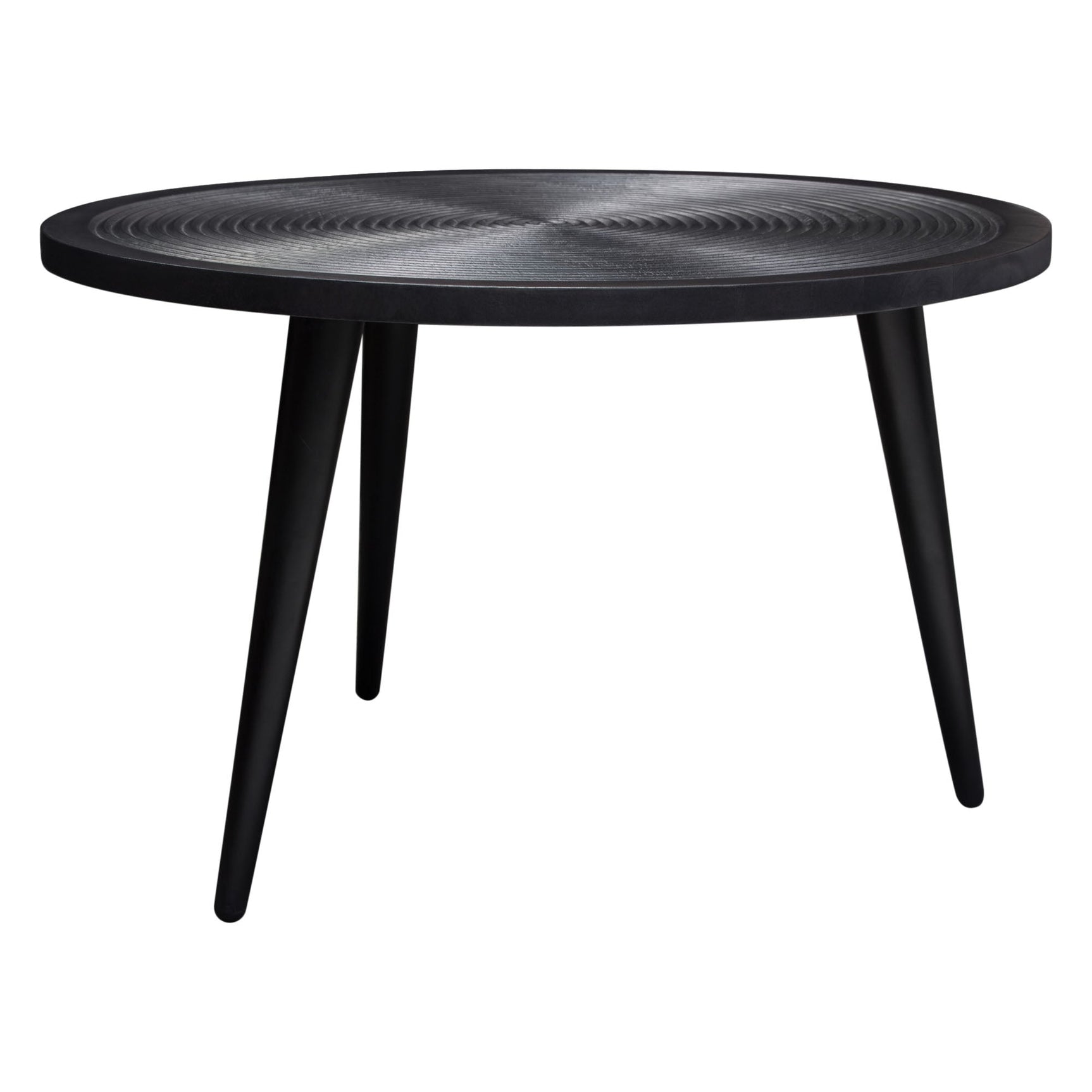 Vortex Black Round Coffee Table - Ornate Home