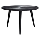 Vortex Black Round Coffee Table - Ornate Home