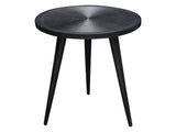 Vortex Black Round End Table - Ornate Home
