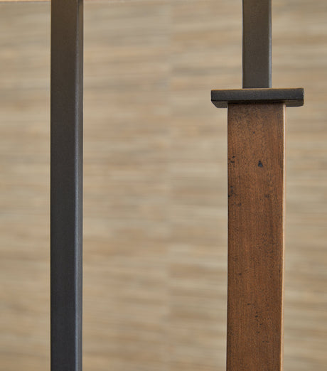 Voslen Black/Brown Table Lamp (Set of 2) - Ornate Home