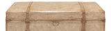 Voyage Leather Beige Leather Trunk/Bench - Ornate Home