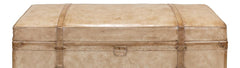 Voyage Leather Beige Leather Trunk/Bench - Ornate Home