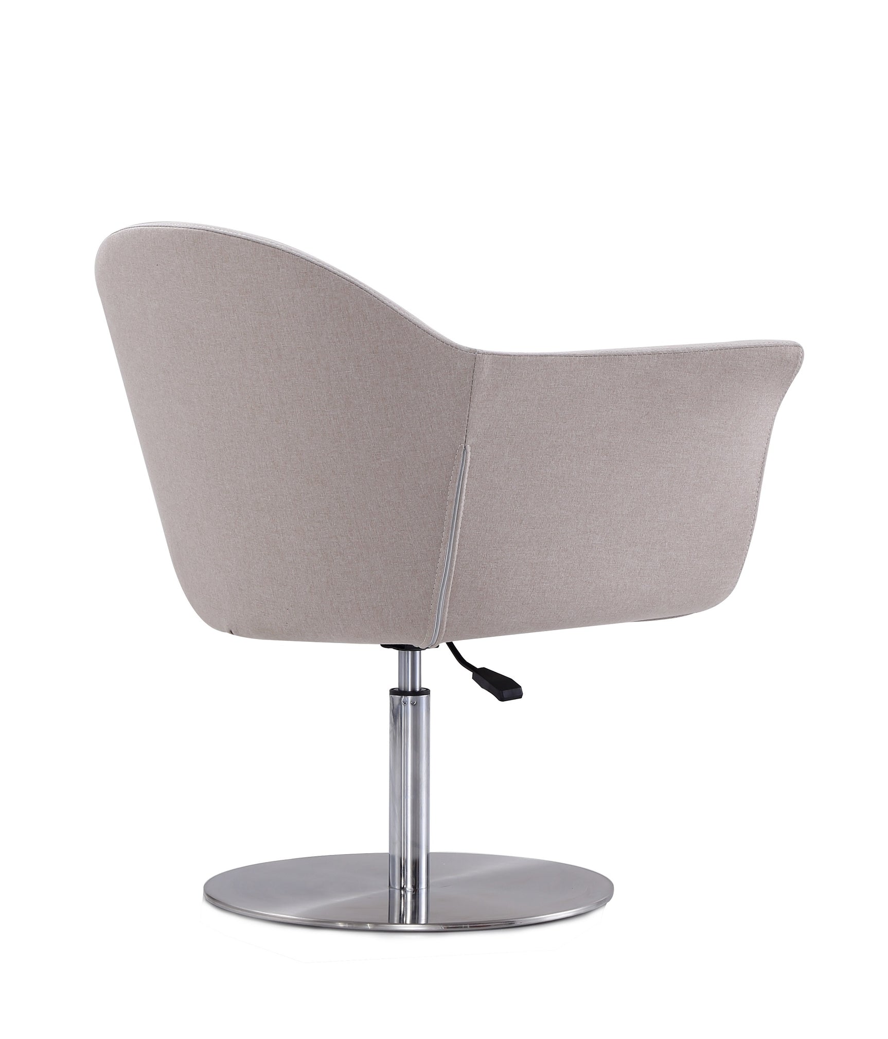 Voyager Swivel Adjustable Accent Chair in Barley and Brushed Metal (set of 2) - Ornate Home