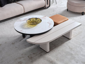 Voyance Cream End Table - Ornate Home