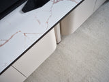 Voyance Cream/White Tv Stand