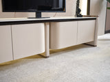 Voyance Cream/White Tv Stand