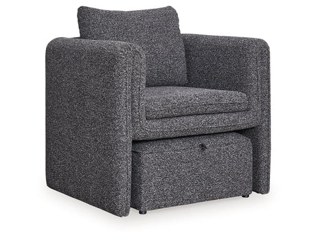 Vreni Charcoal/Black Accent Chair (Online Special Price) - Ornate Home