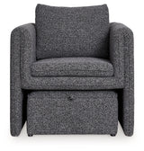 Vreni Charcoal/Black Accent Chair (Online Special Price) - Ornate Home