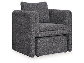 Vreni Charcoal/Black Accent Chair - Ornate Home