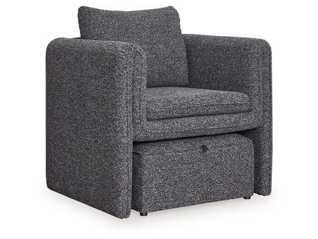 Vreni Charcoal/Black Accent Chair - Ornate Home