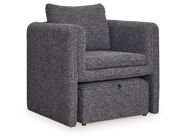 Vreni Charcoal/Black Accent Chair - Ornate Home