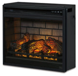 W100-101 / Electric Infrared Fireplace Insert 24" Black (Online Special Price) - Ornate Home