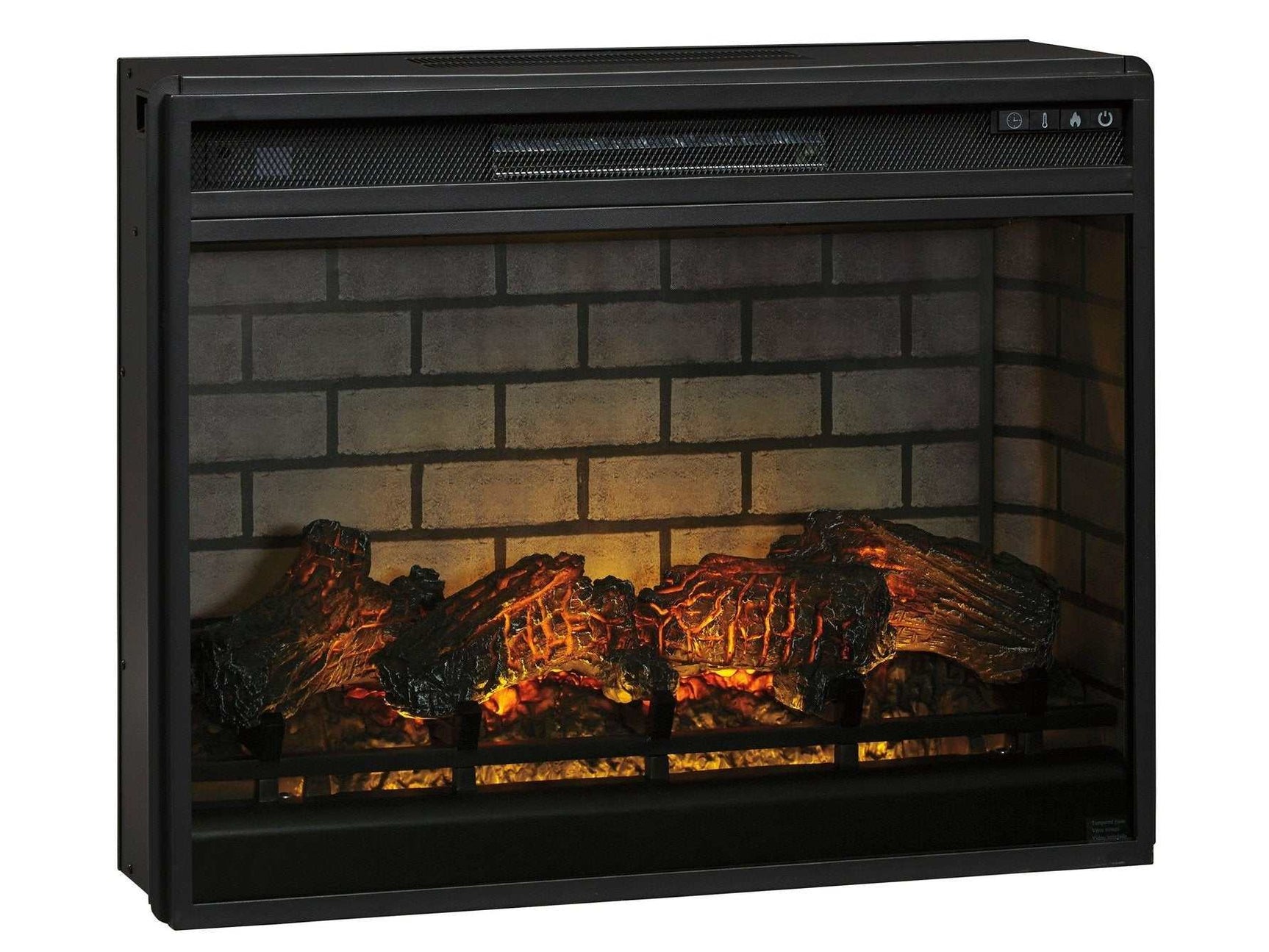 W100-121 / Electric Infrared Black Fireplace Insert / 31" (Online Special Price) - Ornate Home