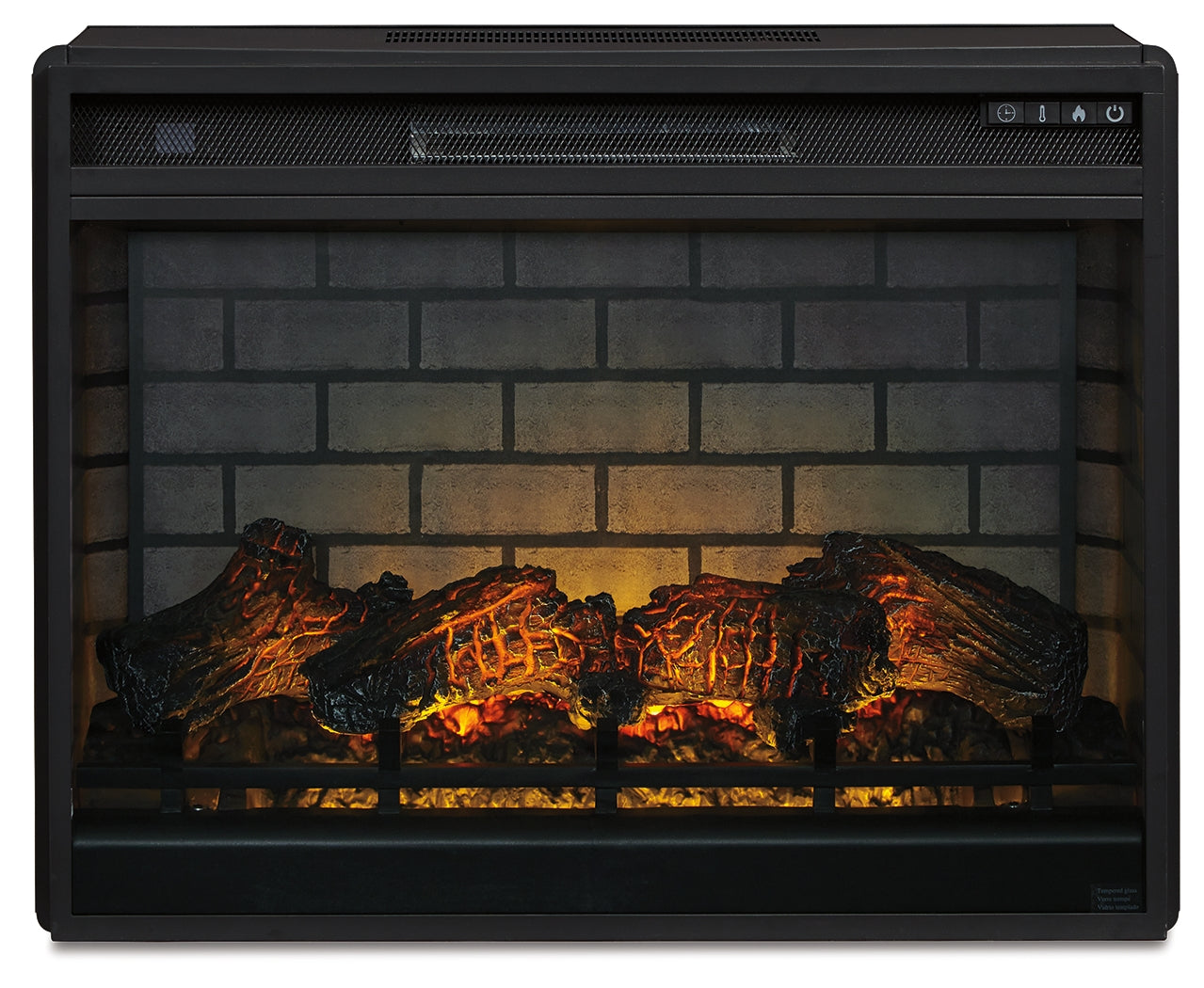 W100-121 / Electric Infrared Black Fireplace Insert / 31" (Online Special Price) - Ornate Home