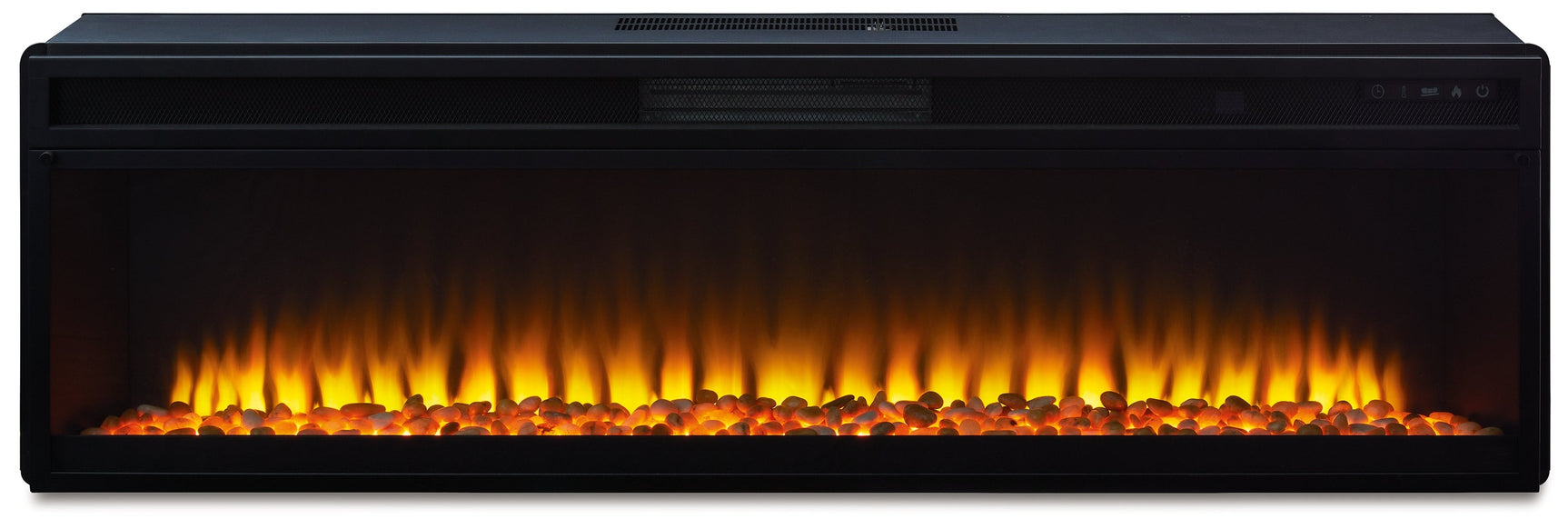 W100-22 / Wide Electric Fireplace Insert 57" Black (Online Special Price) - Ornate Home