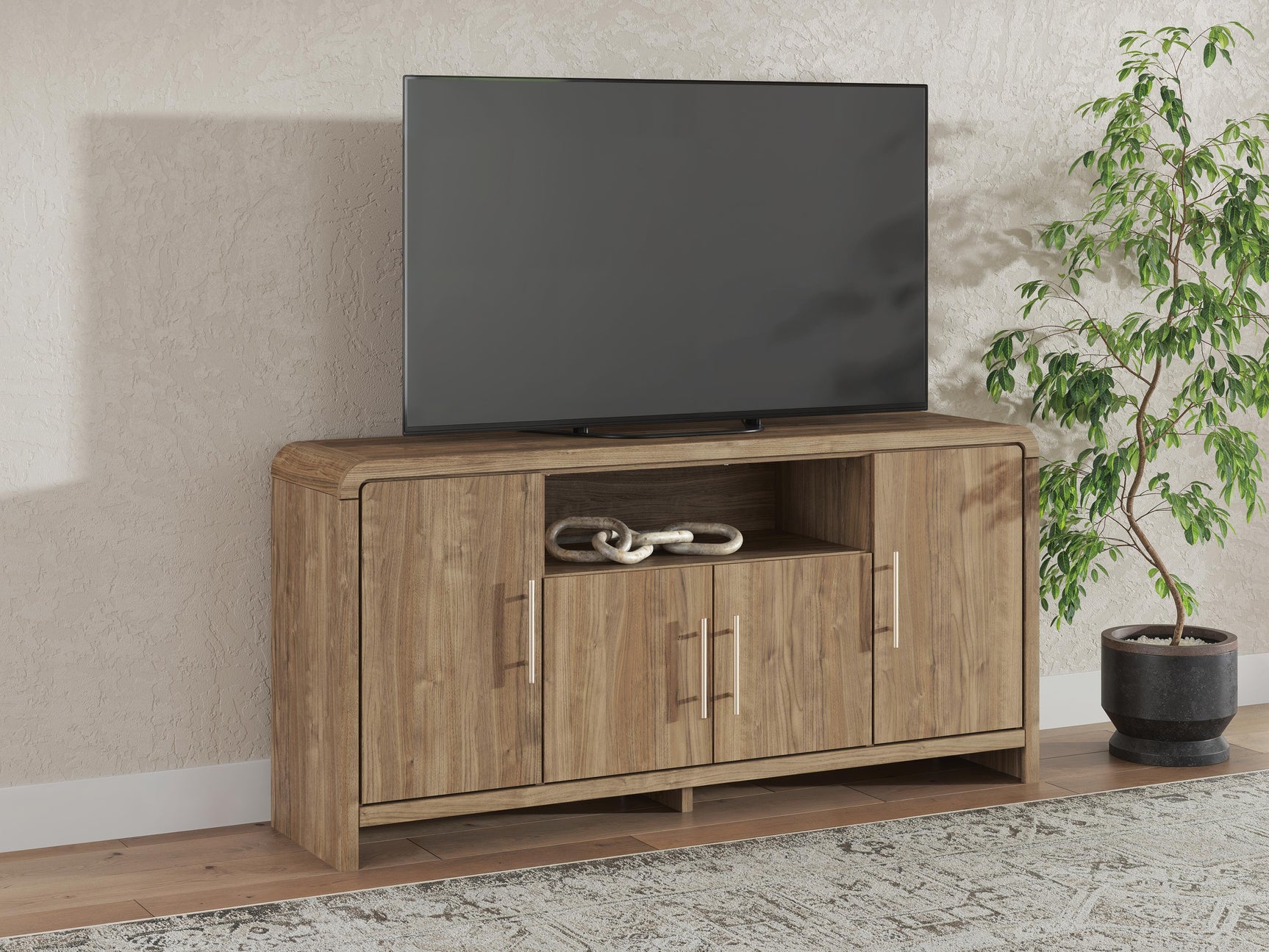 Dovander Brown Extra Large TV Stand (Online Special Price)