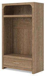 Dovander Brown Hall Tree with Storage Bench (Online Special Price)