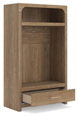 Dovander Brown Hall Tree with Storage Bench (Online Special Price)