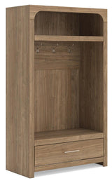Dovander Brown Hall Tree with Storage Bench (Online Special Price)