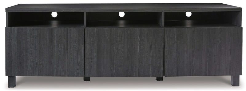 Yarlow Black Extra Large TV Stand 70" - Ornate Home