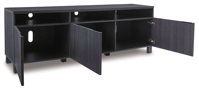 Yarlow Black Extra Large TV Stand 70"
