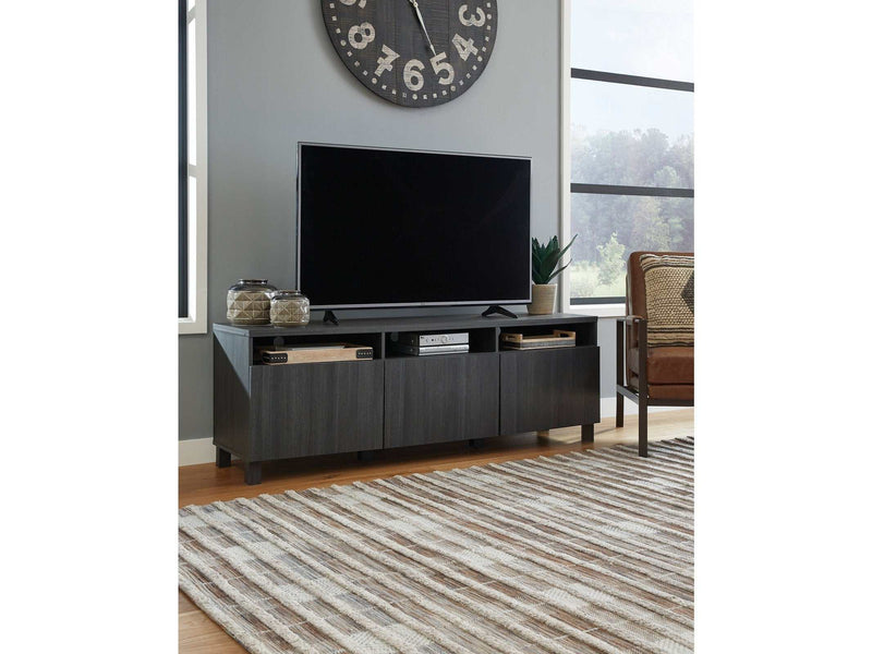 Yarlow Black Extra Large TV Stand 70" - Ornate Home