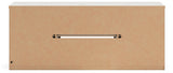 Cadmori Black/White XL TV Stand w/Fireplace Option