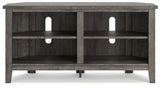 Arlenbry Gray Small Corner TV Stand - Ornate Home