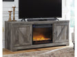 (Online Special Price) Wynnlow Gray 63" TV Stand with Electric Fireplace - Ornate Home