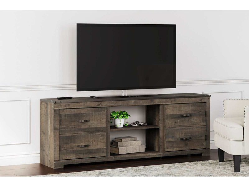 Trinell Brown 72" TV Stand - Ornate Home