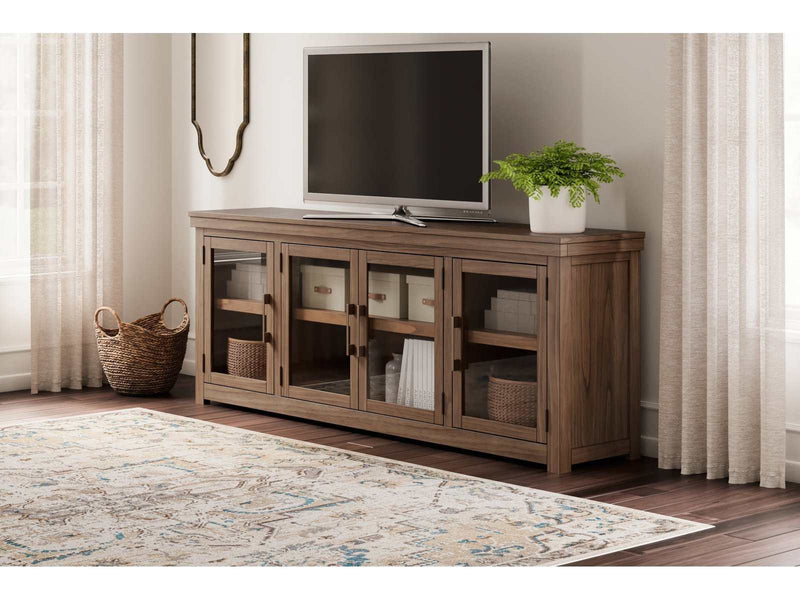 Boardernest Brown 85" TV Stand - Ornate Home