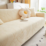 Jacquard Leaf Stretch Sofa Protector Cover Soft Washable Spandex Couch Slipcover