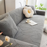 Jacquard Leaf Stretch Sofa Protector Cover Soft Washable Spandex Couch Slipcover