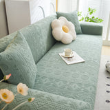 Embossed Geometric Elastic Sofa Cover Boho Stylish Decorative Furniture Covers