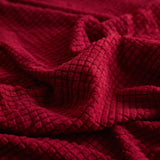 Grid Textured Stretch Sofa Cover, Soft Elastic Slipcover for Couch Protection