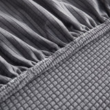 Grid Textured Stretch Sofa Cover, Soft Elastic Slipcover for Couch Protection