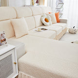 Stretch Sofa Covers with Skirt for Couch Seat and Cushion, Chaise, Sectional, 1/2/3/4 Seater Sofas