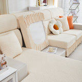 Stretch Sofa Covers with Skirt for Couch Seat and Cushion, Chaise, Sectional, 1/2/3/4 Seater Sofas