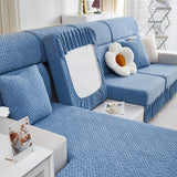 Stretch Sofa Covers with Skirt for Couch Seat and Cushion, Chaise, Sectional, 1/2/3/4 Seater Sofas