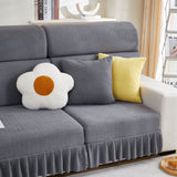 Tailored Sofa Cushion Covers Stretch Couch Seat Covers  with Skirt for Sectional Sofas